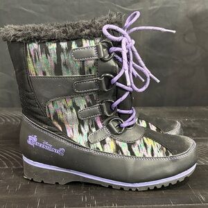Disney Descendants 2 Black and Purple Winter Boots